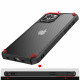 Super Armor Carbon Fiber Design Hybrid Case for Apple iPhone 12 / 12 Pro 6.1 (Red)