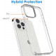 Clear Anti-Scratch Shockproof Silicone Drop Protection Case for Apple iPhone 13 Pro (Clear)