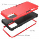 Heavy Duty Strong Armor Hybrid Case Cover for Apple iPhone 12 Pro Max 6.7 (Red)