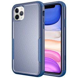 Heavy Duty Strong Armor Hybrid Case Cover for Apple iPhone 12 Pro Max 6.7 (Navy Blue)