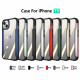 Clear Iron Armor Hybrid Chrome Case for Apple iPhone 13 (6.1) (Silver)