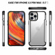 Clear Iron Armor Hybrid Chrome Case for Apple iPhone 13 Pro Max (6.7) (Black)