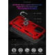 Tech Armor Ring Stand Grip Case with Metal Plate for Apple iPhone 13 Pro (6.1) (Red)