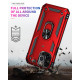 Tech Armor Ring Stand Grip Case with Metal Plate for Apple iPhone 13 Pro Max (6.7) (Red)