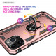 Tech Armor Ring Stand Grip Case with Metal Plate for Apple iPhone 13 Pro Max (6.7) (Rose Gold)