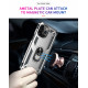 Tech Armor Ring Stand Grip Case with Metal Plate for Apple iPhone 13 Pro Max (6.7) (Silver)