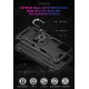 Tech Armor Ring Stand Grip Case with Metal Plate for Apple iPhone 13 (6.1) (Black)