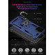 Tech Armor Ring Stand Grip Case with Metal Plate for Apple iPhone 13 (6.1) (Navy Blue)