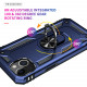 Tech Armor Ring Stand Grip Case with Metal Plate for Apple iPhone 13 Mini (5.4) (Navy Blue)