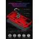 Tech Armor Ring Stand Grip Case with Metal Plate for Apple iPhone 13 (6.1) (Red)