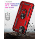 Tech Armor Ring Stand Grip Case with Metal Plate for Apple iPhone 13 Mini (5.4) (Red)