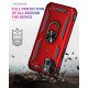 Tech Armor Ring Stand Grip Case with Metal Plate for Apple iPhone 13 (6.1) (Red)