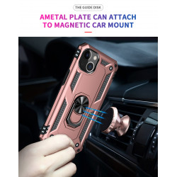 Tech Armor Ring Stand Grip Case with Metal Plate for Apple iPhone 13 (6.1) (Rose Gold) Tech Armor Ring Stand Grip Case with Metal Plate for Apple iPhone 13 (6.1) (Rose Gold)