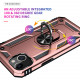 Tech Armor Ring Stand Grip Case with Metal Plate for Apple iPhone 13 Mini (5.4) (Rose Gold)