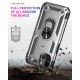 Tech Armor Ring Stand Grip Case with Metal Plate for Apple iPhone 13 Mini (5.4) (Silver)