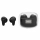 Mini Design F10 TWS Wireless Earphone & BT Headset - Stereo Sound, Battery Power Display, Transparent Case, Universal Compatibility (Black)