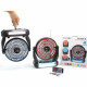 FP225 Portable Bluetooth Speaker: Solar Charging, LED, FM Radio, For Universal Cell Phones and Bluetooth Devices (Black)