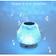 High-Fidelity Portable Bluetooth 5.0 Speaker G5S with Color LED Lights, FM Radio, USB & SD Slot - Perfect for Home & Outdoor Entertainment (White)