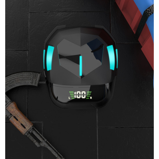 TWS Gaming Bluetooth Wireless Headset, 3D Sound, Battery Display, Universal Compatibility, Built-in Mic, G7S - Perfect for Gaming & Music (Black)