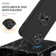 Glossy Dual Layer Armor Hybrid Stand Metal Plate Flat Ring Case for Apple iPhone 11 [6.1] (Black)