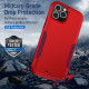 Heavy Duty Strong Armor Hybrid Trailblazer Case Cover for Apple iPhone 11 Pro Max [6.7] (Red)