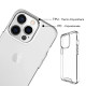 Transparent Design Slim Shockproof Bumper Protection Cover Case for Apple iPhone 14 Pro Max [6.7] (Clear)