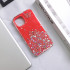 Shockproof Butterfly Crystal Glitter Rainbow Case for iPhone 15 Pro Max: Slim, Anti-Scratch, Glossy Finish, TPU Material, Accessible Controls (Red)
