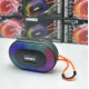 Portable Wireless Bluetooth LED Speaker KMS181, Powerful Sound, SD/USB Slot, FM Radio, Durable Shell for Universal Bluetooth Devices (Black)