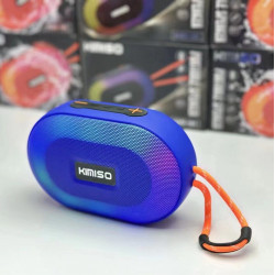 Portable Wireless Bluetooth LED Speaker KMS181, Powerful Sound, SD/USB Slot, FM Radio, Durable Shell for Universal Bluetooth Devices (Blue)