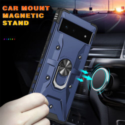 Shockproof Tech Armor Ring Stand Rugged Case with Metal Plate for Google Pixel 7 (Black) Shockproof Tech Armor Ring Stand Rugged Case with Metal Plate for Google Pixel 7 (Black)