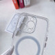 Crystal Clear Transparent Slim Magnetic Cover Case Magsafe Compatible for Apple iPhone 11 [6.1] (Clear)