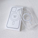 Crystal Clear Transparent Slim Magnetic Cover Case Magsafe Compatible for Samsung Galaxy S23 5G (Clear)