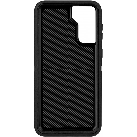Heavy Duty Armor Robot Case with Clip for Samsung Galaxy S23 Ultra 5G (Black Orange)