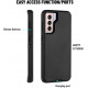 Heavy Duty Armor Robot Case with Clip for Samsung Galaxy S23 Ultra 5G (Black Orange)