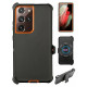 Heavy Duty Armor Robot Case with Clip for Samsung Galaxy Note 20 Ultra (Black Orange)