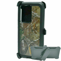 Premium Camo Heavy Duty Case with Clip for Samsung Galaxy S23 5G (Camo Tree Black)