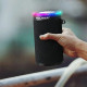 Stylish S817 Portable Bluetooth Speaker with FM Radio, SD Card, and USB Slots—Powerful Sound for Phones and Devices (Black)