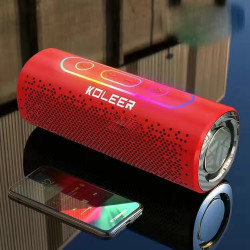 Ultimate Portable Bluetooth Wireless Speaker S819 with SD Card and USB Slot, FM Radio for Universal Bluetooth Devices (Red)