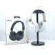 HD Sound Bluetooth Wireless Headset SN-55 with Soft Cushion, Built-in Mic, FM Radio, LED Light, AUX & SD Card Slot - Universal Compatibility (White)
