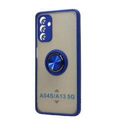 Tuff Slim Armor Hybrid Ring Stand Case for Samsung Galaxy A04e (Blue)