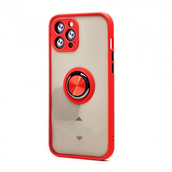 Tuff Slim Armor Hybrid Ring Stand Case for Apple iPhone 11 Pro Max (Red)