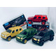 SUV Car Shaped Bluetooth Speaker, Compact, Rugged, LED Lights, USB & SD Slot, FM Radio, WS1869 for All Bluetooth Devices (Red)