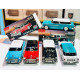 Vintage Style Car Bluetooth Speaker, LED Lights, USB & SD Slot, FM Radio, AUX Port, WS-1955 for All Bluetooth Devices (Blue)