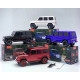 SUV Shaped Bluetooth Speaker, Compact & Rugged, LED Lights, USB & SD Slot, FM Radio, WS591 for All Bluetooth Devices (Red)