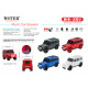 SUV Shaped Bluetooth Speaker, Compact & Rugged, LED Lights, USB & SD Slot, FM Radio, WS591 for All Bluetooth Devices (Red)