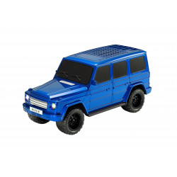 SUV Shaped Bluetooth Speaker, Compact & Rugged, LED Lights, USB & SD Slot, FM Radio, WS591 for All Bluetooth Devices (Blue)