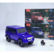 SUV Shaped Bluetooth Speaker, Compact & Rugged, LED Lights, USB & SD Slot, FM Radio, WS591 for All Bluetooth Devices (Blue)