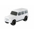 SUV Shaped Bluetooth Speaker, Compact & Rugged, LED Lights, USB & SD Slot, FM Radio, WS591 for All Bluetooth Devices (White)