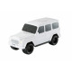 SUV Shaped Bluetooth Speaker, Compact & Rugged, LED Lights, USB & SD Slot, FM Radio, WS591 for All Bluetooth Devices (White)