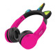 Unicorn Design Bluetooth Wireless Foldable Headphone with Mic, FM Radio, LED Light, AUX Port, SD Card Slot, HiFi Stereo Sound, Deep Bass (BlackPink)